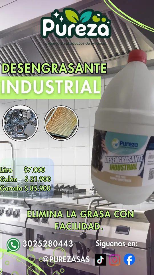 Desengrasante industrial Pureza