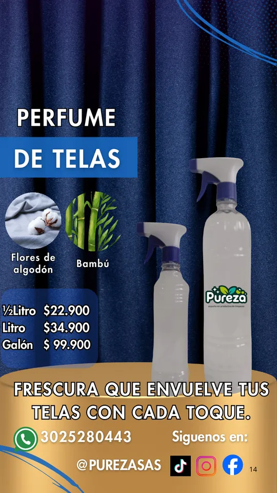 LinoFresh perfume de telas — presentación