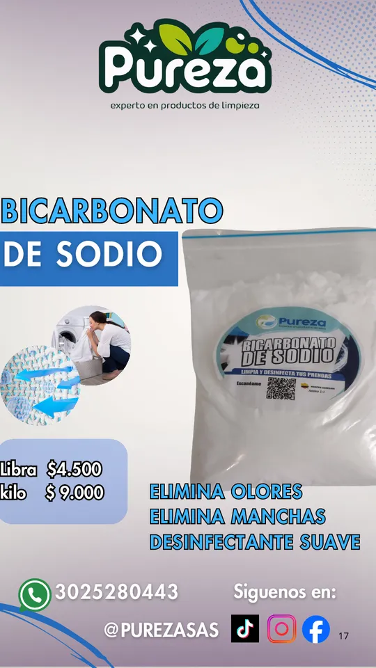 Bicarbonato de sodio Pureza