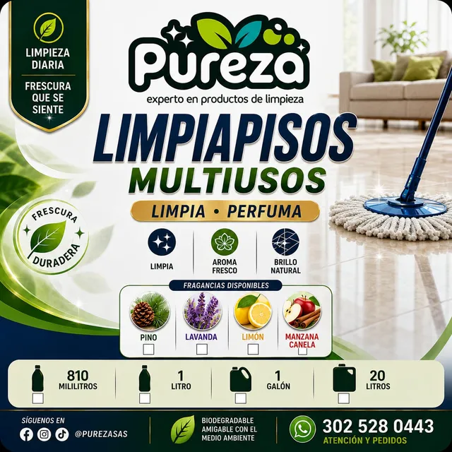 Limpiapisos multiusos Pureza