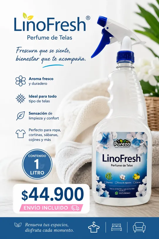 LinoFresh perfume de telas 1 litro